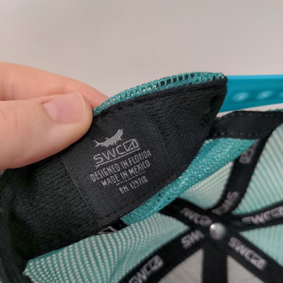 SWCO Since 2008 Snapback Trucker Hat Blue One Size Adjustable Mesh Back 6 Panel - Picture 7 of 7